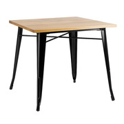 Mesa Bar Meyer Cuadrada Madera Natural 80cm