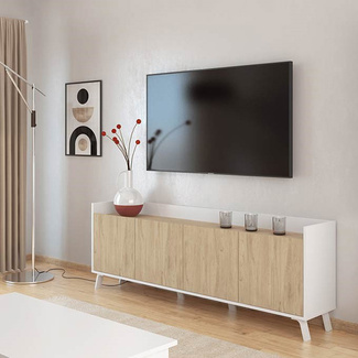Mueble de Televisión 4 Puertas 33,5 x 180 x 63,4 cm 