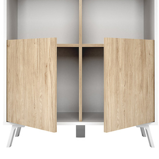 Estantería 2 Puertas 33,5 x 80 x 171,6 cm 