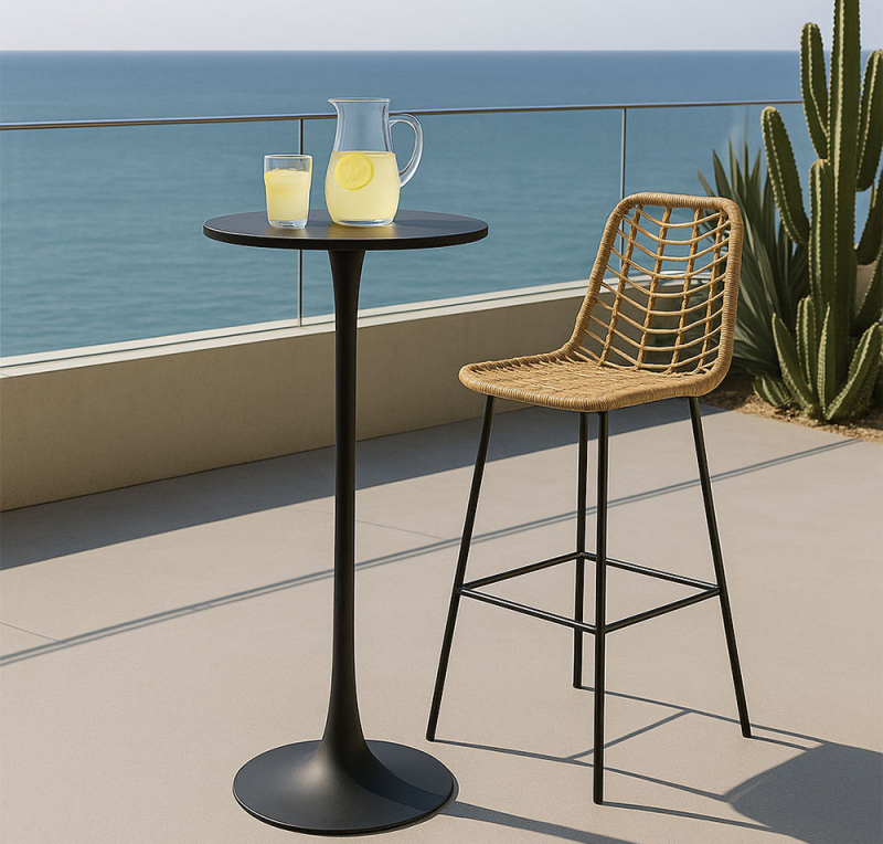 Mesa Kaligan Alta Tablero MDF 60 x 60 x 106,5 cm 