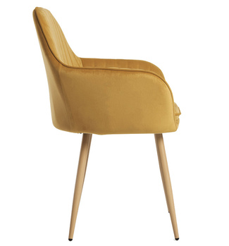 Silla Reby Asiento de Terciopelo 44 x 56 x 87 cm