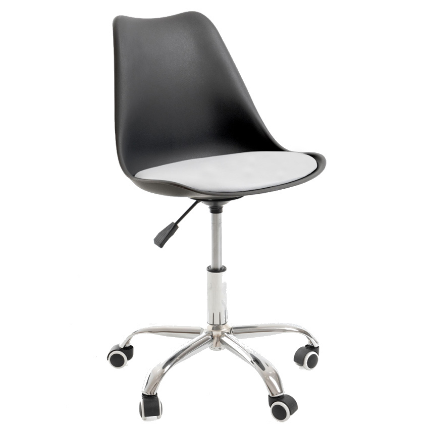 Silla de Oficina Nova de Polipiel 52 x 52 x 83 cm