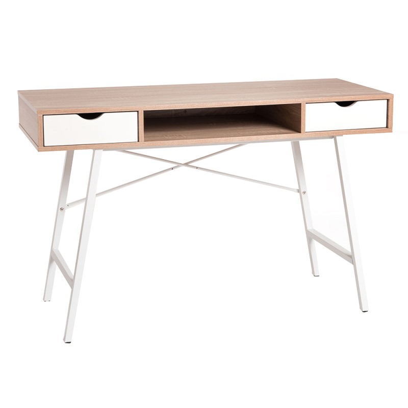 Escritorio Deak 2 Cajones y 1 Hueco 48 x 120 x 75 cm   