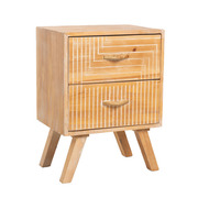 Mesita Noche Nevu 2 Cajones 30 x 40 x 55 cm 