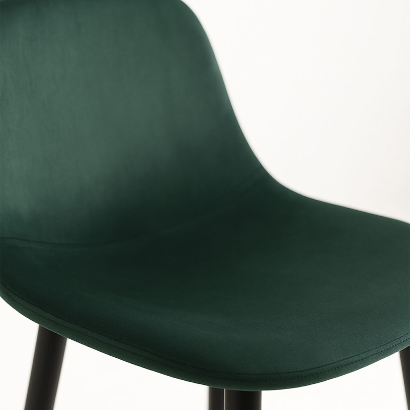 Taburete Black Leo Terciopelo 37 x 37 x 100 cm