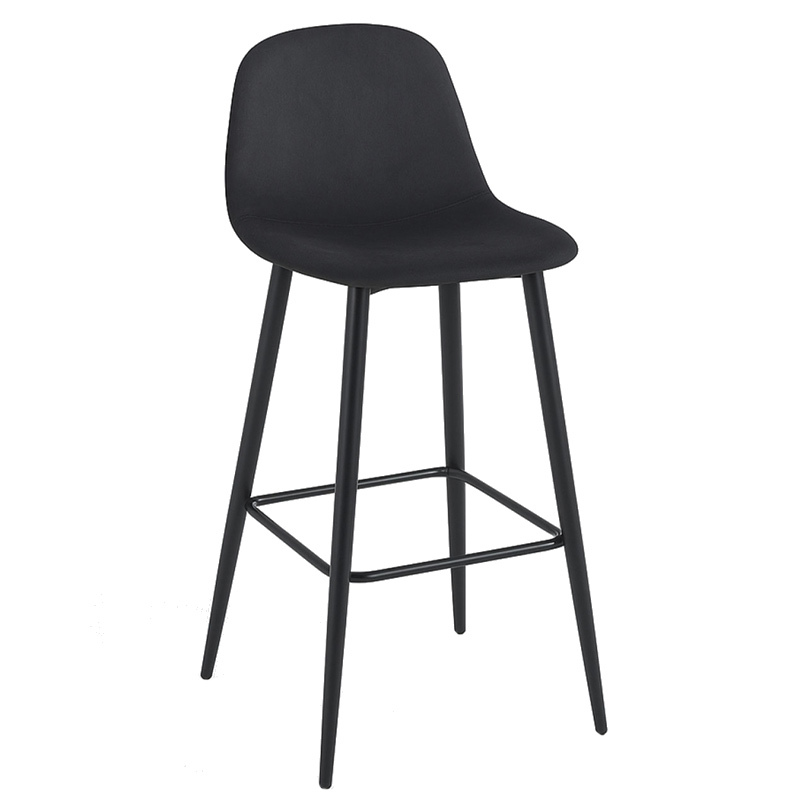 Taburete Black Leo Terciopelo 37 x 37 x 100 cm