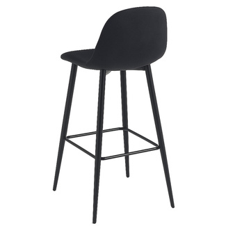 Taburete Black Leo Terciopelo 37 x 37 x 100 cm