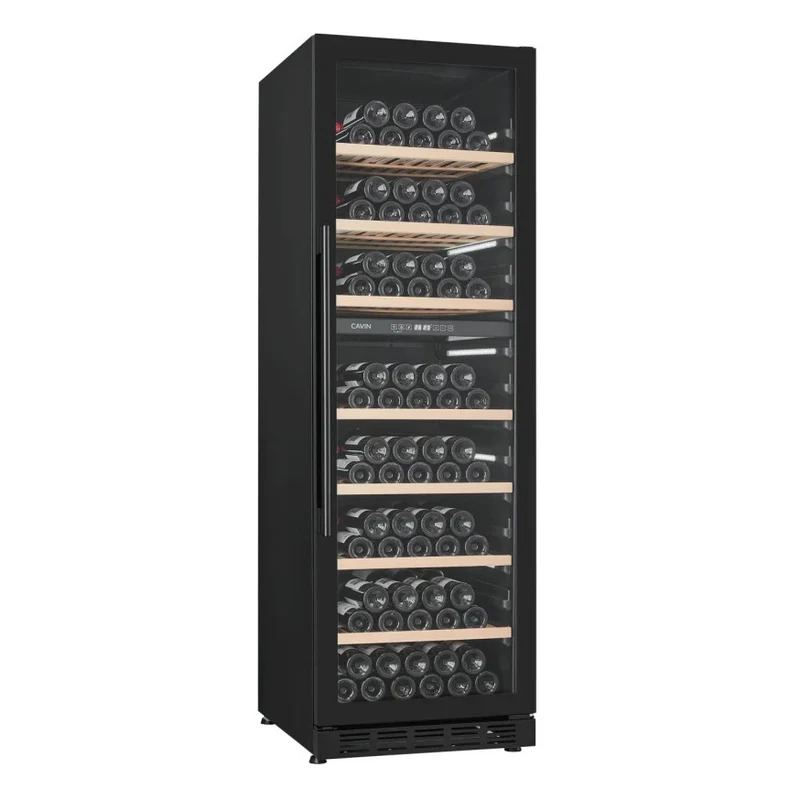 Vinoteca encastrable suelo 2 zonas 151 botellas Cavin Arctic Collection 151D Fullglass black