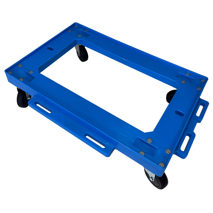 Base Rodante de Plástico Azul para Cajas 40 x 60 x 14,5 cm 