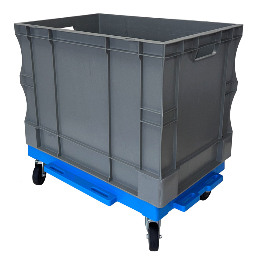 Base Rodante de Plástico Azul para Cajas 40 x 60 x 14,5 cm 
