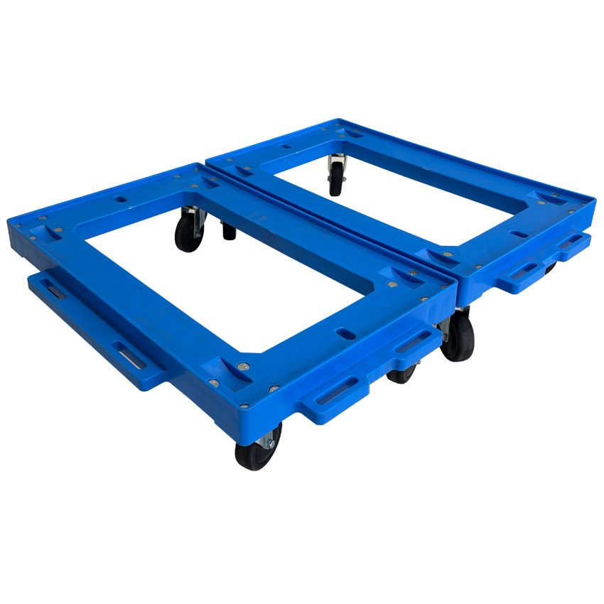 Base Rodante de Plástico Azul para Cajas 40 x 60 x 14,5 cm 