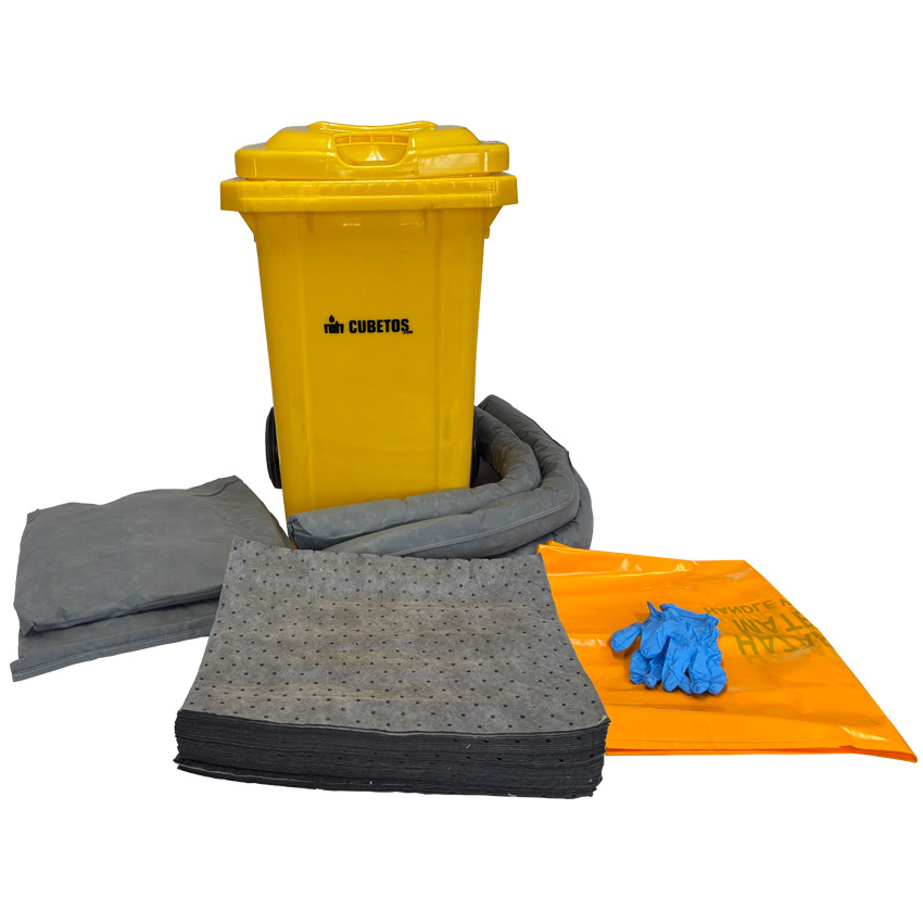 Kit de Absorbentes Universal en Contenedor de 80 litros 