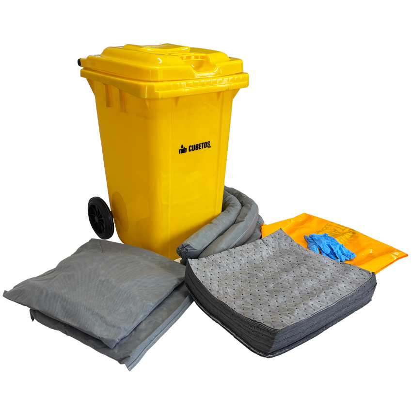 Kit de Absorbentes Universal en Contenedor de 80 litros 