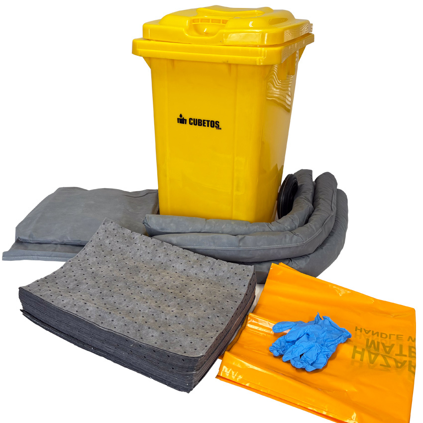 Kit de Absorbentes Universal en Contenedor de 80 litros 