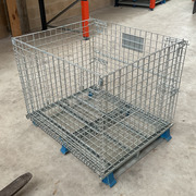 Lote 100 Jaulas de Metal Plegables Usadas 80 x 100 x 85 cm 