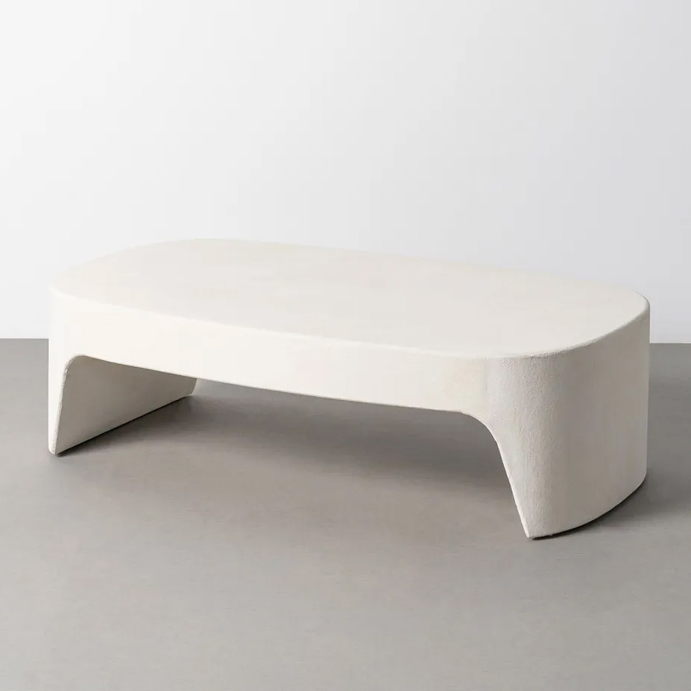 Mesa de Centro en DM Blanca 70 x 120 x 35 cm  