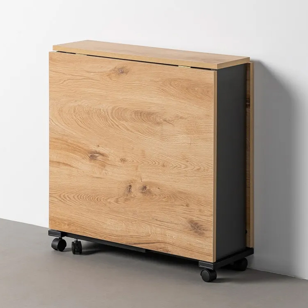 Mesa Plegable Melamina Patas de Hierro 71 x 148 x 74 cm