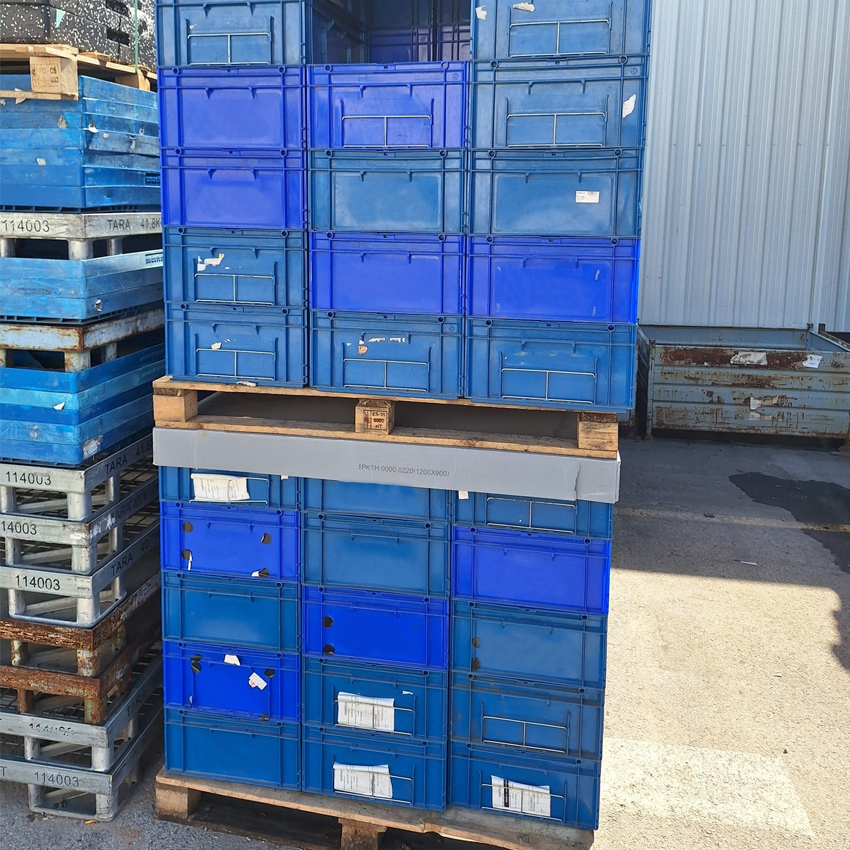 Lote 200 Cajas Usadas para Automoción KLT 40 x 60 x 20 cm 