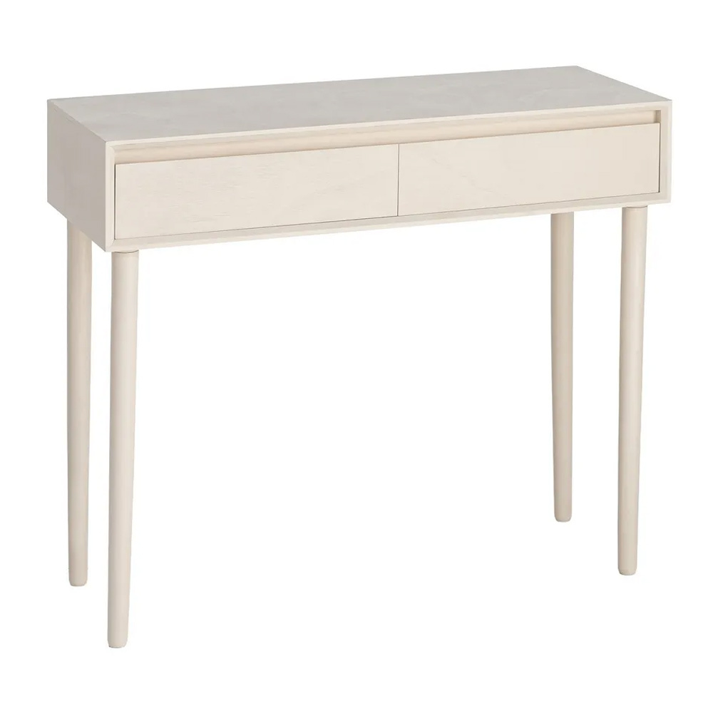 Consola DM Crema 2 Cajones 35 x 90 x 75 cm