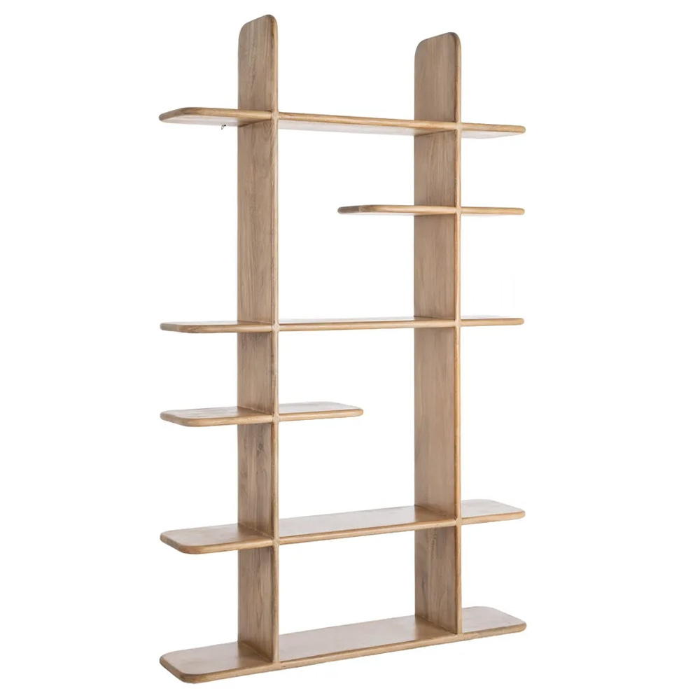 Estantería de Madera de Mango Natural 28 x 124 x 200 cm  