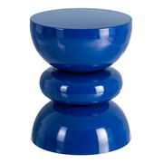 Mesa Auxiliar de Acero Azul 38 x 38 x 47 cm 