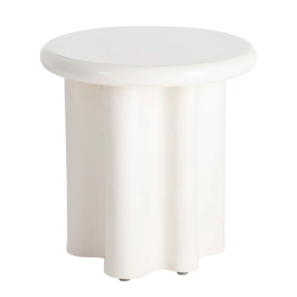 Mesa Auxiliar de DM Lacado Crema 50 x 50 x 50 cm 