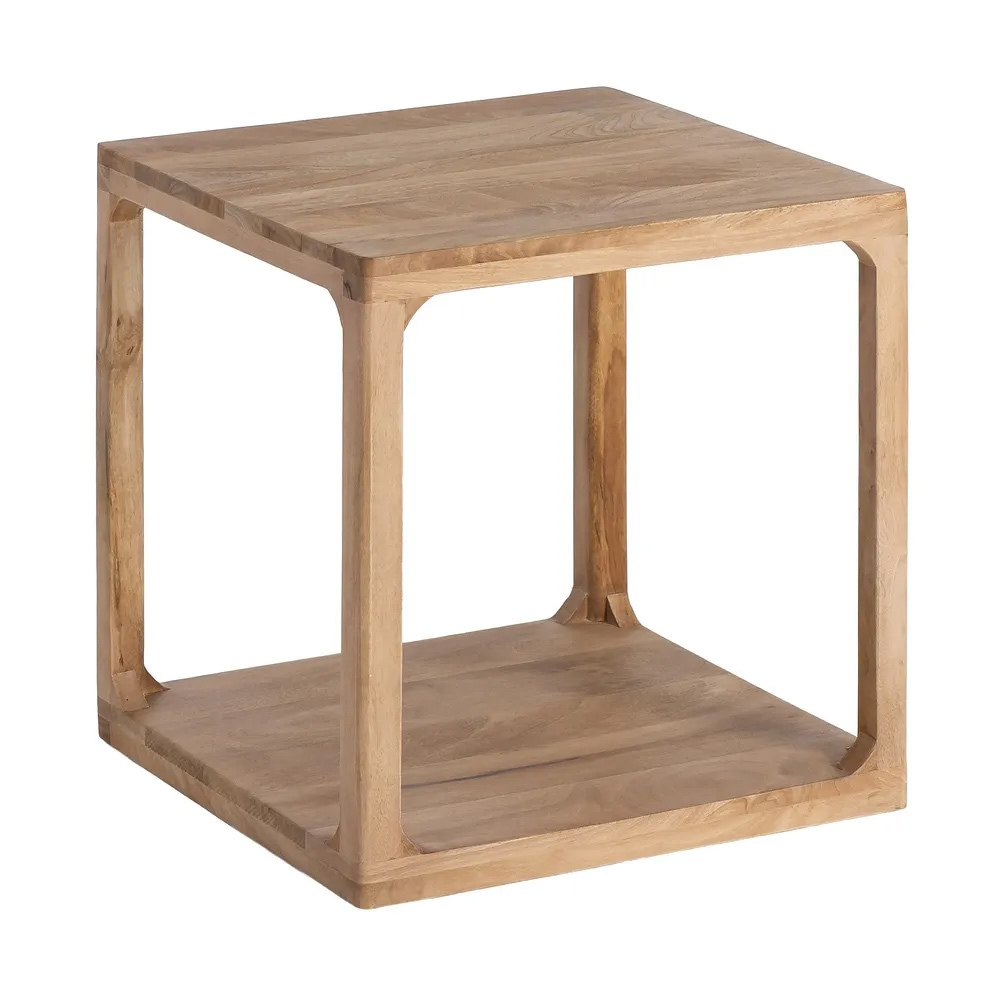 Mesa Auxiliar de Madra de Mango 50 x 50 x 50 cm 