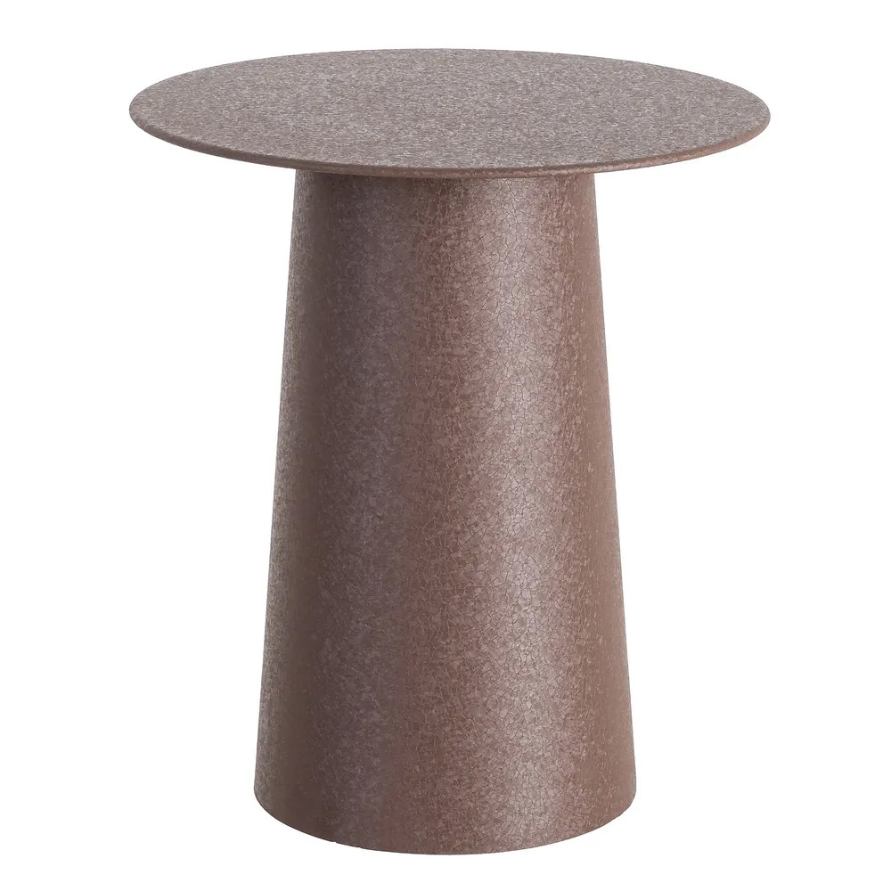 Mesa de Centro de Acero Marrón 45 x 45 x 51 cm 