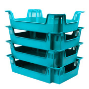 Caja Plástica Bio Crates Encajable y Apilable 40 x 60 x 15 cm 