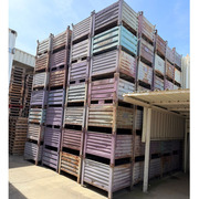 Lote de 30 Cestones Apilables de Metal Usados 80 x 120 cm 