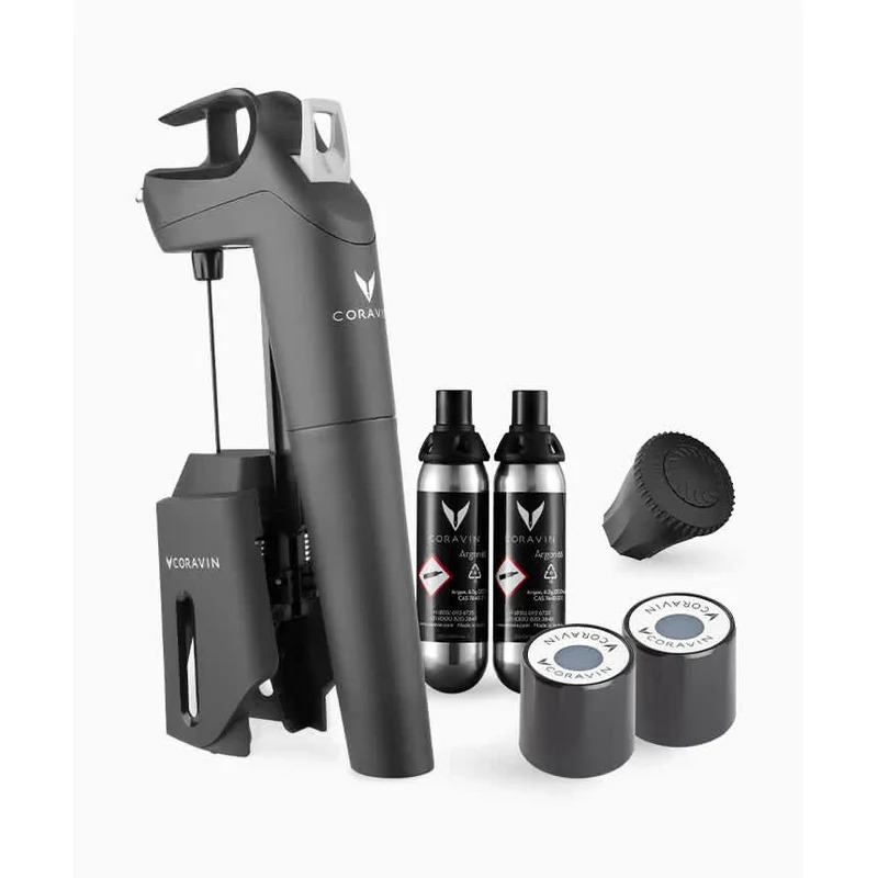 Coravin Timeless Three+ Sistema de Preservación de Vino con Aireador y Cápsulas de Argón
