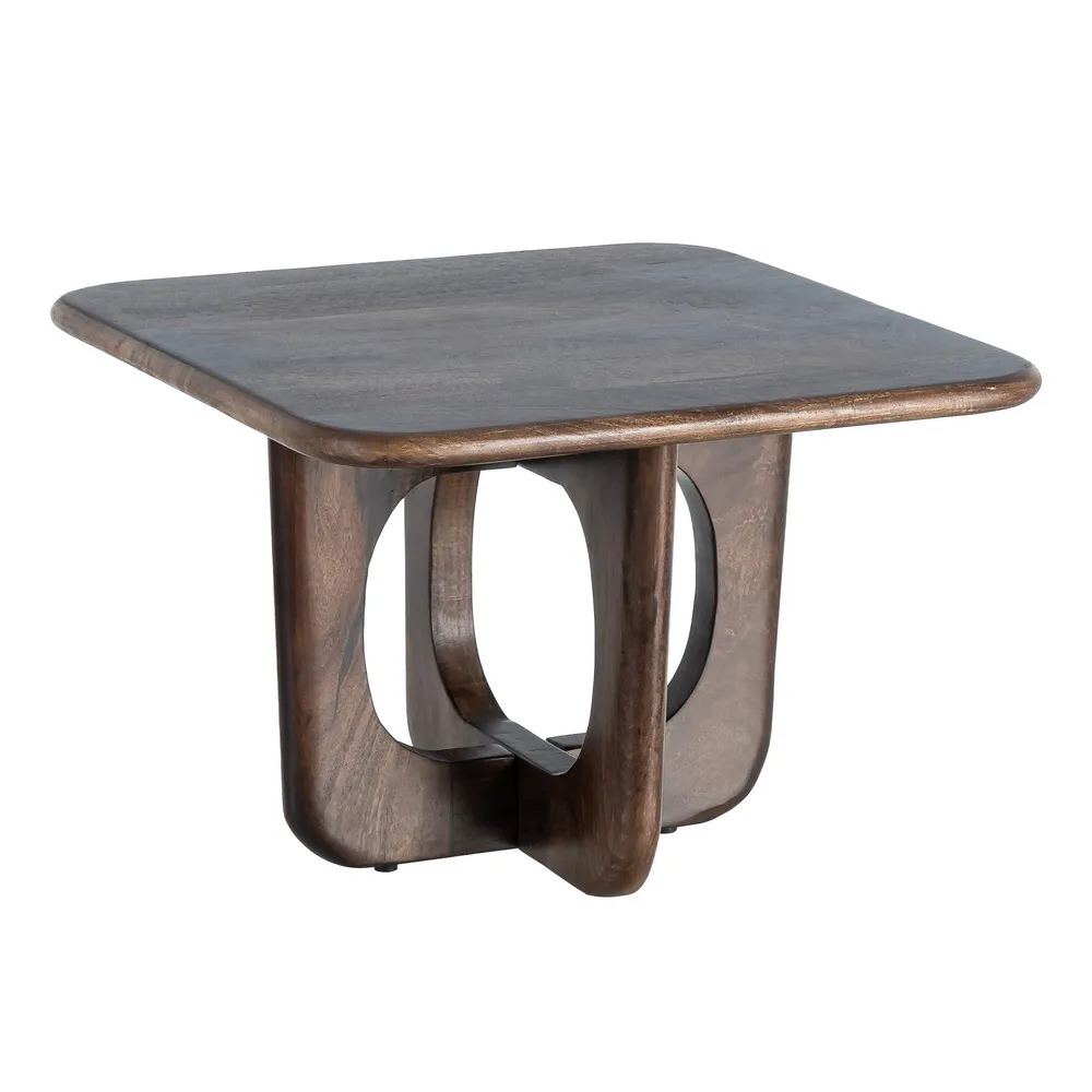 Mesa de Centro de Madera de Mango 60 x 60 x 40 cm   