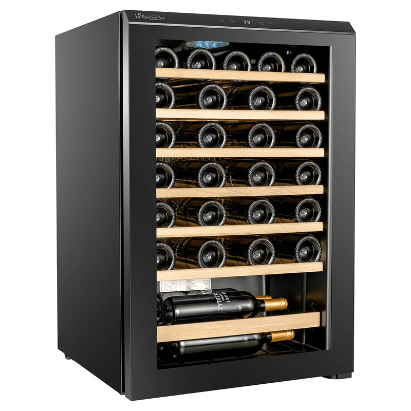 Vinoteca La Réserve RWC148FN1 de 47 Botellas con Estantes de Madera y Puerta Reversible