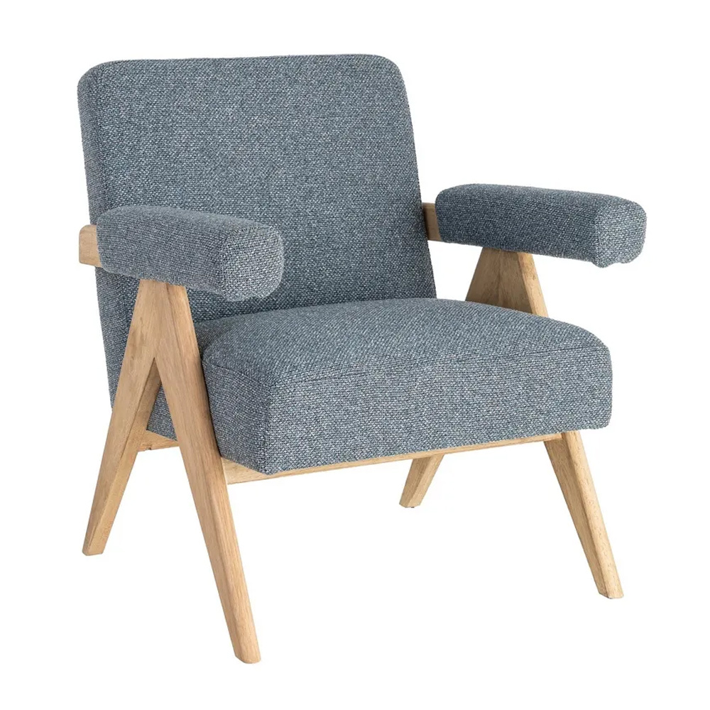 Sillón de Plywood y Tejido 76 x 74 x 85 cm 