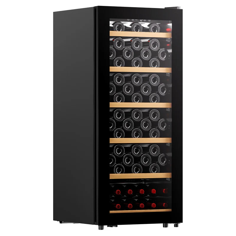 Vinoteca La Réserve RWC1102FN1 de 102 Botellas con Estantes de Madera y Puerta Reversible
