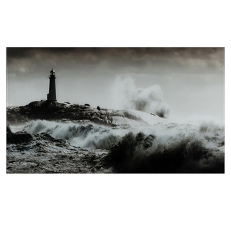 Cuadro Faro Impresión en Cristal Templado 4 x 120 x 70 cm 