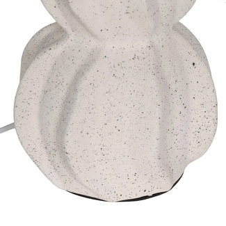 Lámpara de Mesa en Cerámica Blanca 36,5 x 36,5 x 60 cm 