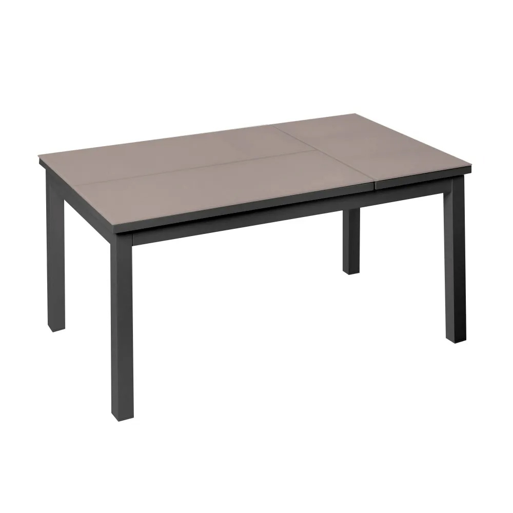 Mesa Exterior Abatible Agnes de Aluminio Grafito Topo 