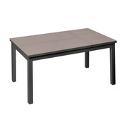 Mesa Terraza Abatible Agnes de Aluminio Grafito Topo 