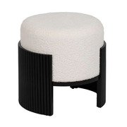 Puf DM Blanco Negro 43 x 43 x 41 cm 