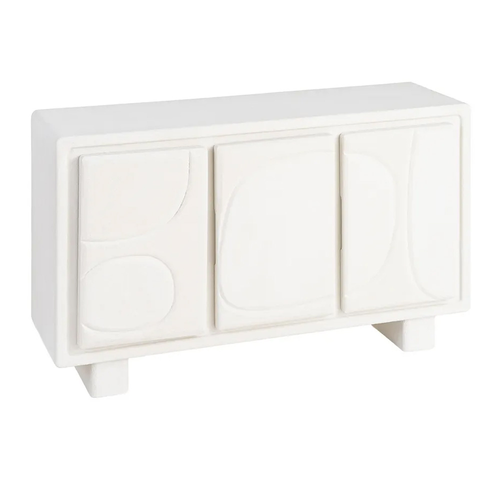 Aparador de DM Blanco 3 Puertas 38 x 120 x 70 cm   