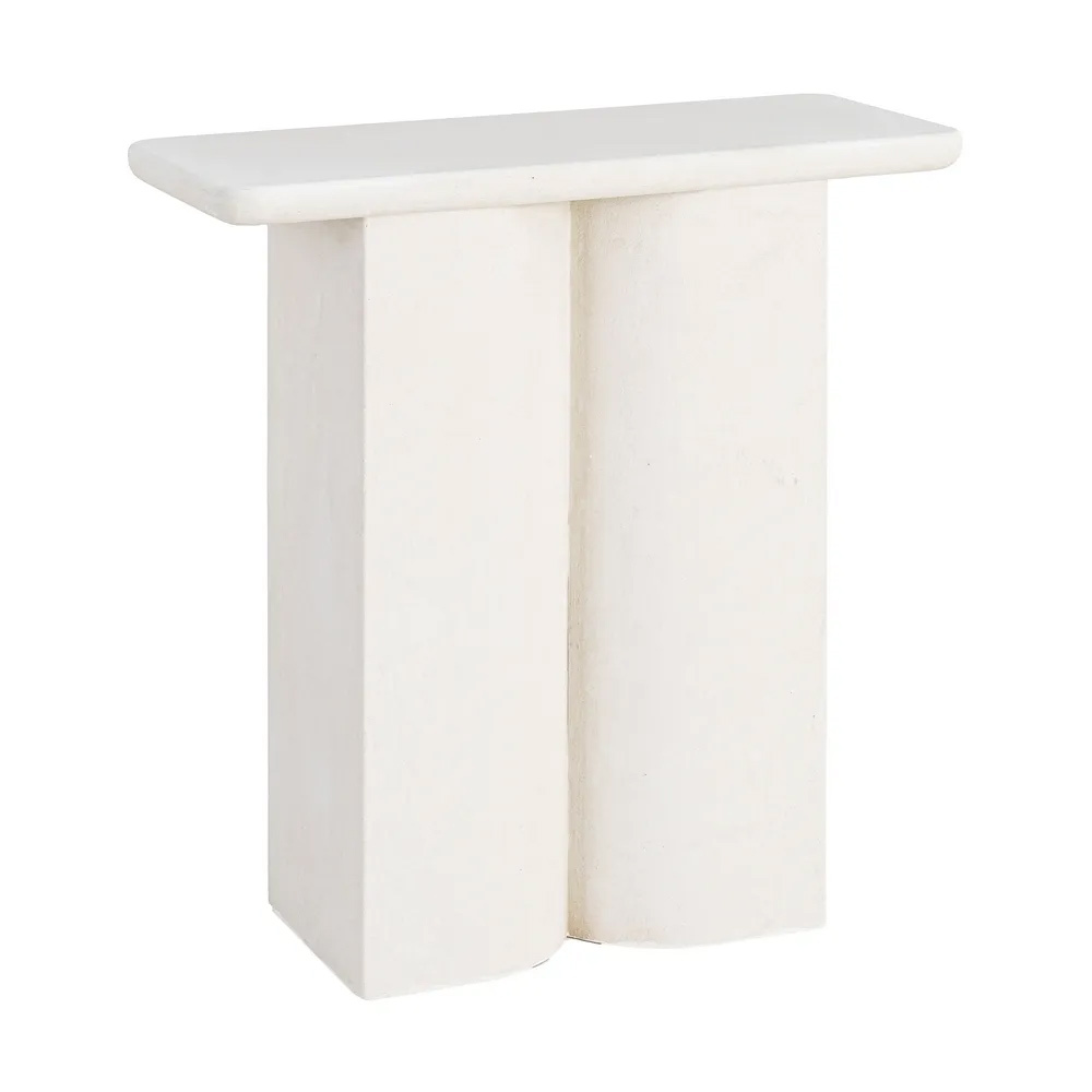 Consola de DM Blanca 35 x 80 x 80 cm 