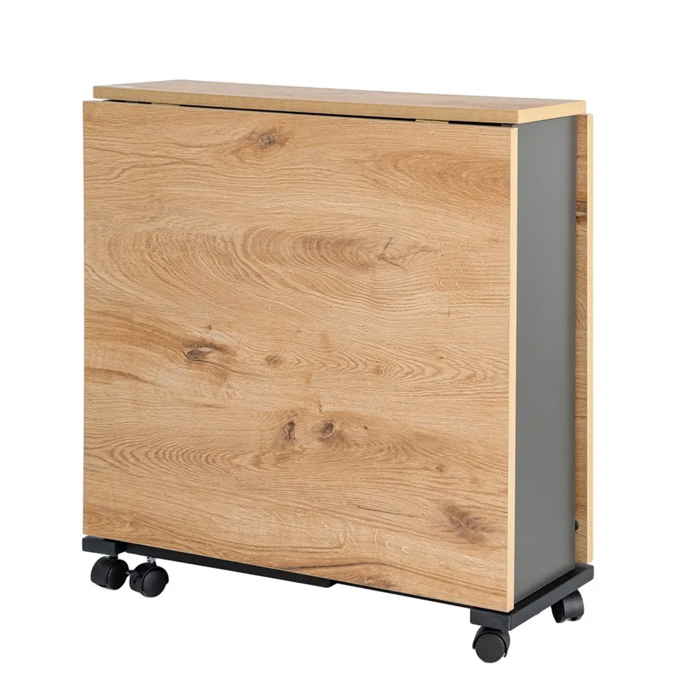 Mesa Plegable Melamina Patas de Hierro 71 x 148 x 74 cm