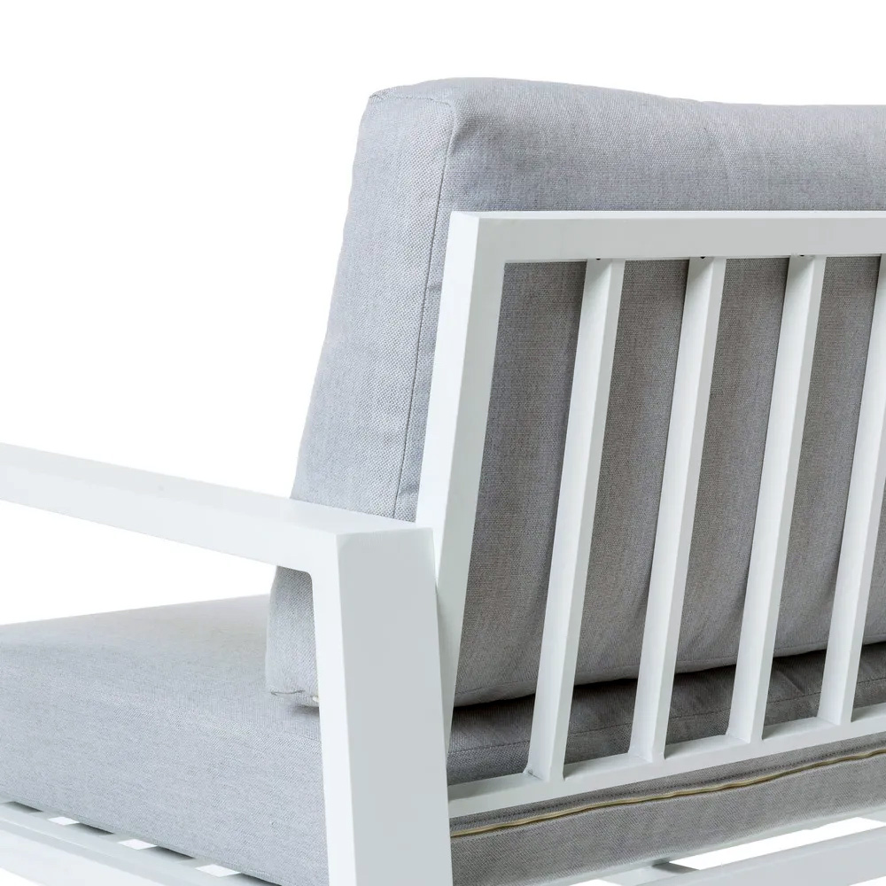 Rinconera Thais de Aluminio Blanco 195 x 195 x 73,6 cm 