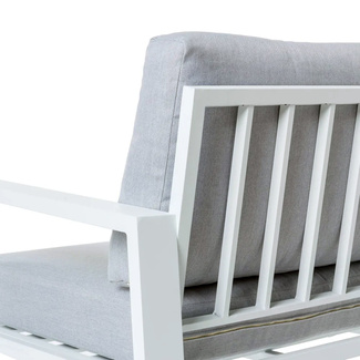 Rinconera Thais de Aluminio Blanco 195 x 195 x 73,6 cm 
