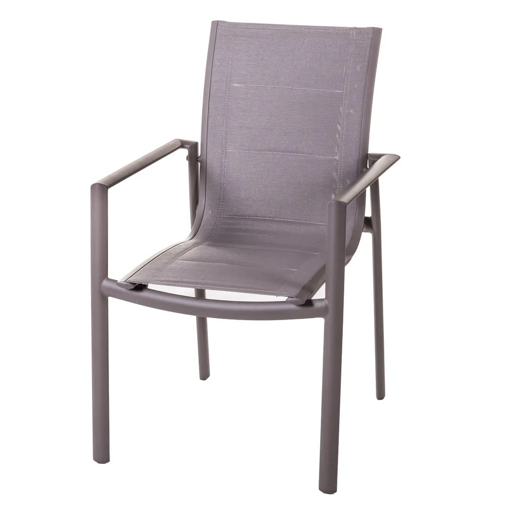 Silla Exterior Apilable Stella de Aluminio 57,5 x 62,4 x 90,5 cm 