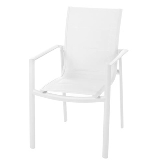 Silla Jardín Apilable Stella de Aluminio 57,5 x 62,4 x 90,5 cm 