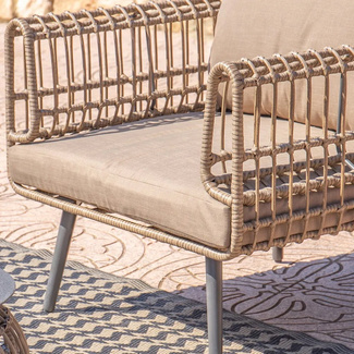 Sillón Jardín Ariki de Acero y Rattán 84 x 83 x 67 cm 