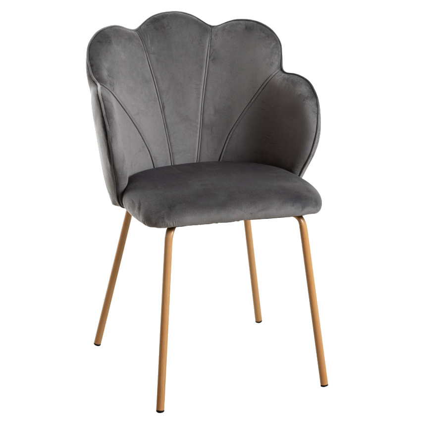 Silla Lygo Tejido de Terciopelo 46 x 42 x 88 cm 