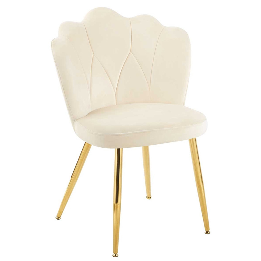 Silla Ralya Golden Tejido de Terciopelo 58 x 59 x 88 cm   